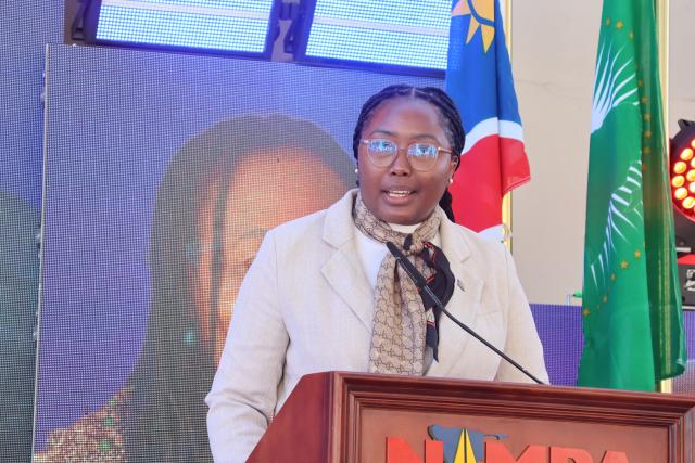 WINDHOEK, 04 June 2026 - Minister of MICT, Emma Theofelus, speaking at the launch of effective communicators conference in Windhoek on Thursday. 

(Photo by: Chelva Wells) NAMPA 