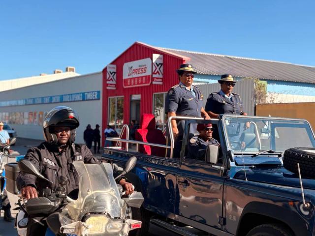 GOBABIS  - Namibia Police Force acting Inspector General Anne-Marie Nainda toured Omaheke (Photo: Contributed) NAMPA 