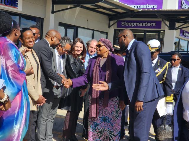 WINDHOEK, 05 JUNE 2026 - President Netumbo Nandi-Ndaitwah at the inauguration of the Goreangab Mall. (Photo by: Molly Weyulu) NAMPA 
