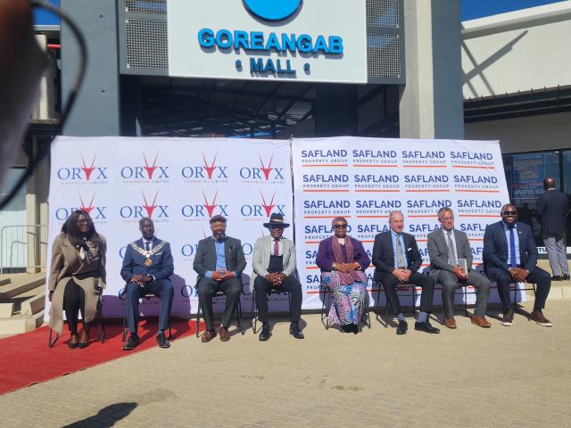 WINDHOEK, 05 JUNE 2026 - President Netumbo Nandi-Ndaitwah (middle) pictured with the high table at the inauguration of Goreangab Mall. (Photo by: Molly Weyulu) NAMPA