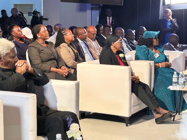 Windhoek, 05 JUNE- NBC Director General Menesia Muinjo, Speaker of the National Assembly Saara Kuugongelwa-Amadhila at NBC’s 35th anniversary. (Photo by Eba Kandovazu). NAMPA
