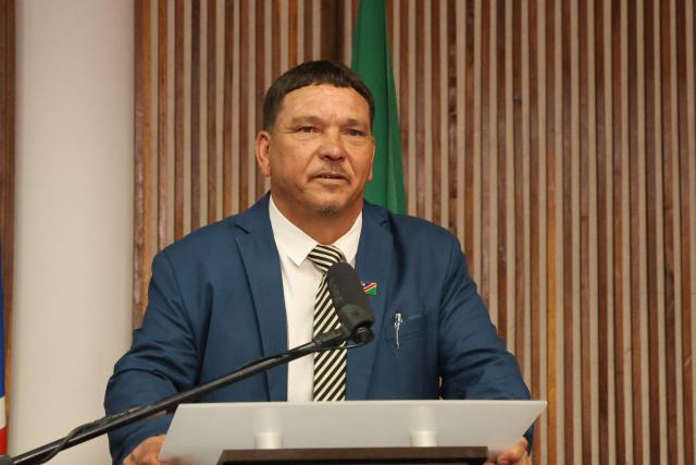 MARIENTAL, 08 June 2026 (NAMPA)- The Hardap Governor, Riaan McNab, on Monday delivered the Hardap State of Region Address

(Photo:Joe-Chintha Garises)
NAMPA
