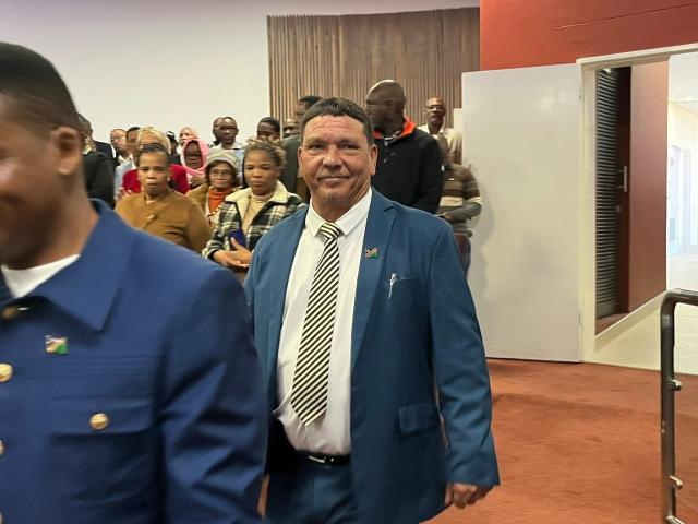 MARIENTAL, 08 June 2026 (NAMPA)- The Hardap Governor Riaan McNab, delivered the State of Region address on Monday in Mariental 

(Photo: Joe-Chintha Garises)
NAMPA
