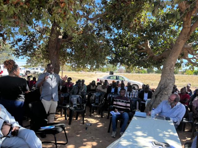 MURURANI, 10 June 2026 - Kavango communities have questioned N.dollars 8 billion pipeline plan to supply water to central Namibia during an Environmental and Social Impact Assessment meeting at Mururani village in the Mankumpi Constituency on Tuesday. (Photo by: Lylie Joel) NAMPA