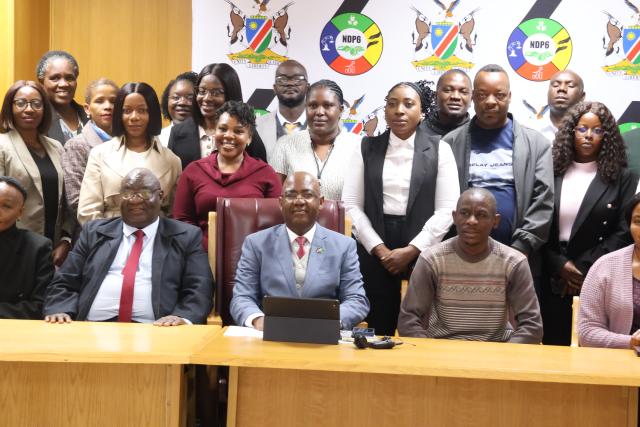 WINDHOEK, 11 JUN (NAMPA) The National Planning Commission has launched its Strategic Plan for 2025/26 – 2029/30. The commission's executive director, I-Ben Nashandi (centre), led the launch alongside key strategic stakeholders in Windhoek on Thursday. (Photo by: Uakutura Kambaekua) NAMPA.