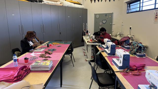 SWAKOPMUND, 11 June 2026 - Ladies enrolled in the Open Doors Education Centre (ODEC) Technical and Vocational Education and Training (TVET) Programme making beaded ornaments. (Photo by: Isabel Bento) NAMPA