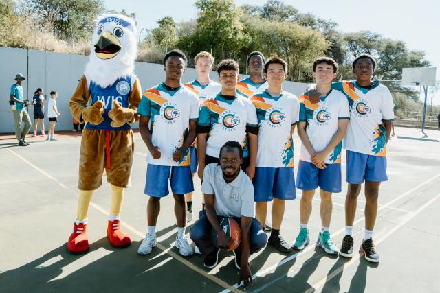 WINDHOEK, 12  June 2026 - One of the basketball teams set to compete in the Classic Clashes at the launch event in Windhoek. (Photo: Contributed) 