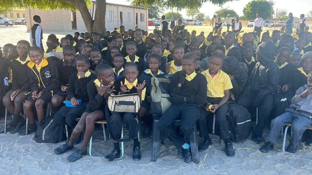 OMUTHIYA, 12 June 2026- School learners from Onashikuvu Combined school during the Omuthiya Circuit Enhancement and Awards Ceremony.

(Photo: Max Henrich) NAMPA 