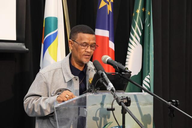 KEETMANSHOOP, 15 June 2026 (NAMPA)-||Kharas Governor Dawid Gertze delivers the 2026 State of the Region Address in Keetmanshoop on Monday, outlining plans to transform the region through major investments in agriculture, tourism, infrastructure and economic development, including the second phase of the Neckartal Irrigation Scheme and upgrades to cross-border tourism facilities

(Photo: contributed)
NAMPA