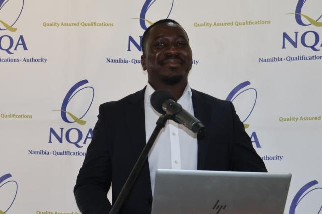 NKURENKURU, 22 June 2026– Head of Qualifications at the Namibia Qualifications Authority (NQA), Joseph Amunyela.

(Photo: Lylie Joel)
NAMPA