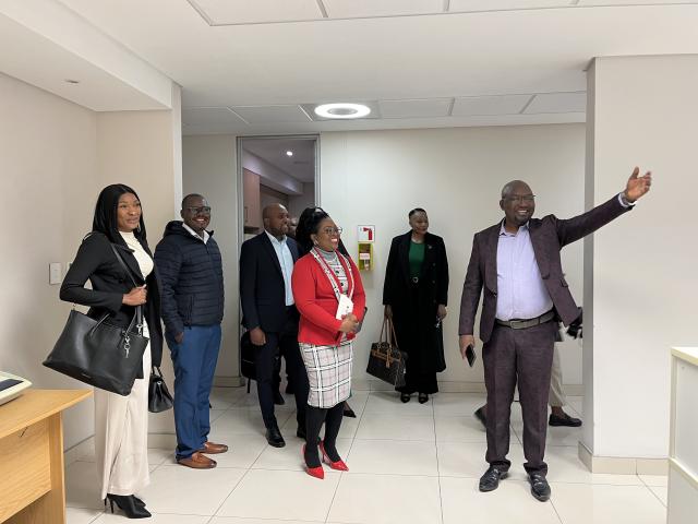 WINDHOEK, 23 June 2026 - Newly elected board members of NAMPA, touring the news agencies head office. (Photo by: Justina Shuumbwa) NAMPA