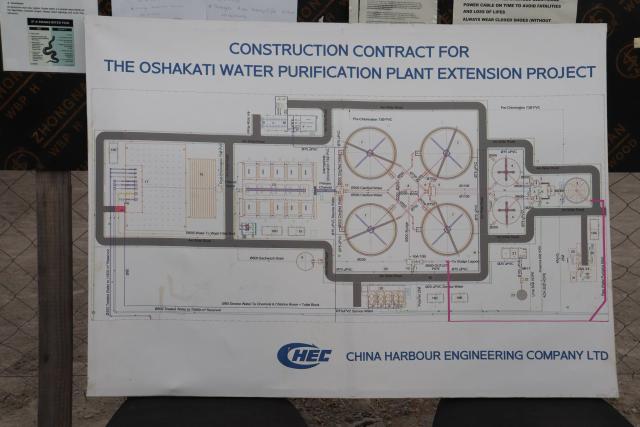 OSHAKATI, 25 June 2026 - Progress as the construction of the Namwater Oshakati Treatment Plant continues in the Oshana region. The construction of the facility began last year, with completion expected by February 2027.  (photo: Ester Hakaala) NAMPA