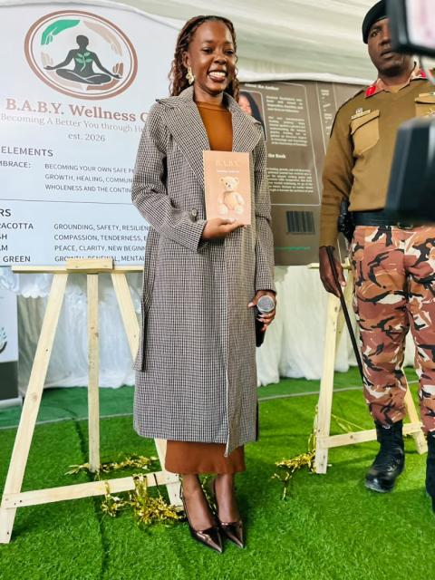 OKAHANDJA, 20 June 2026 -  Author and final-year double major student at the University of Namibia (UNAM), Magdalena Shaalukeni pictured at the launch of Becoming A Better You (B.A.B.Y.) book. (Photo: Contributed) NAMPA