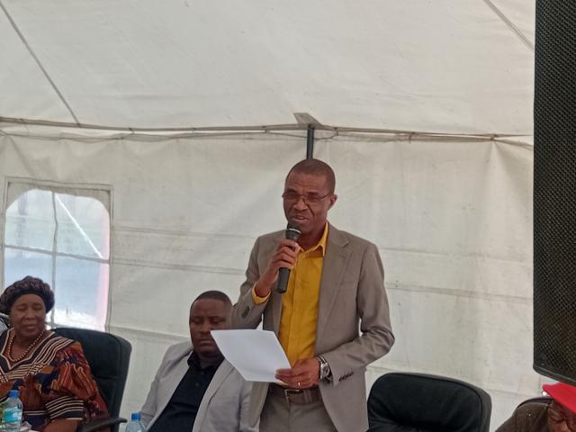 KATIMA MULILO, 30 June 2026 - The Meat Corporation of Namibia (Meatco)'s Chief Executive Officer (CEO) for Northern Communal Areas (NCAs) Thimoteus Kativa who was representing interim Meatco Group CEO Albertus Aochamub at the official handover of the Katima Mulilo abattoir to the Zambezi Meat Corporation (ZAMCO) on Tuesday.

(Photo: Michael Mutonga Liswaniso) NAMPA 





