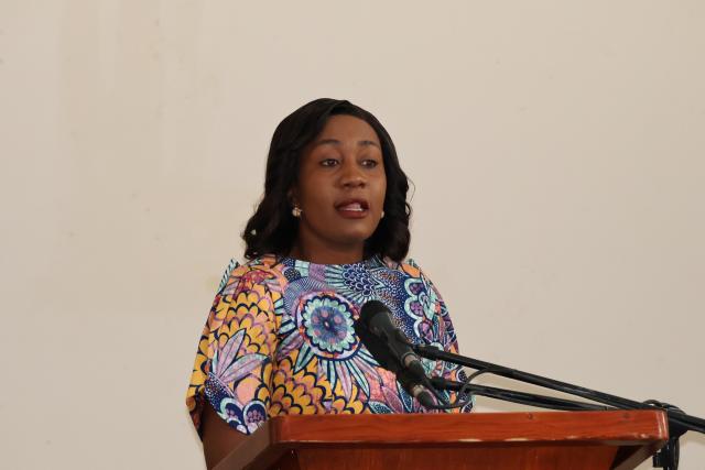 EENHANA, 03 July 2026 - Ohangwena Governor Kadiva Hamutumwa delivering her state of the regional address (Photo: Andreas Thomas) NAMPA