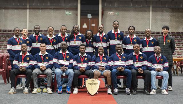 WINDHOEK, 06 July 2026 - The Namibia University of Science and Technology (NUST) Hockey Club men’s team pictured after being crowned University Sports South Africa (USSA) C Section Champions. (Photo: Contributed) NAMPA