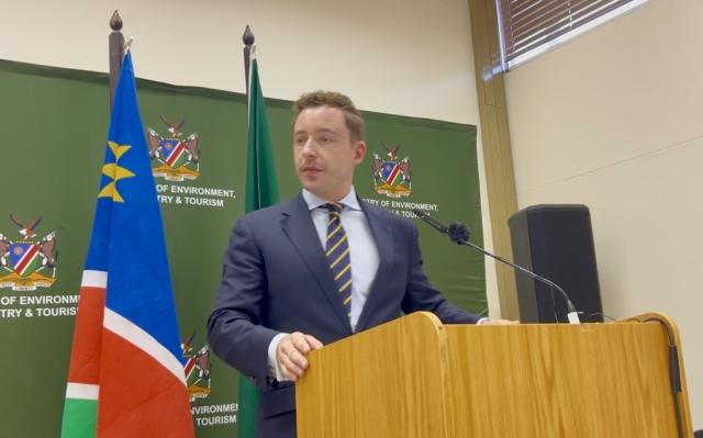Windhoek, 08 July 2018- Sven Schuppener the United Nations Industrial development organization Project manager at the launch of UNIDO Global Clean hydrogen program in Namibia. (Photo by Eba Kandovazu). NAMPA