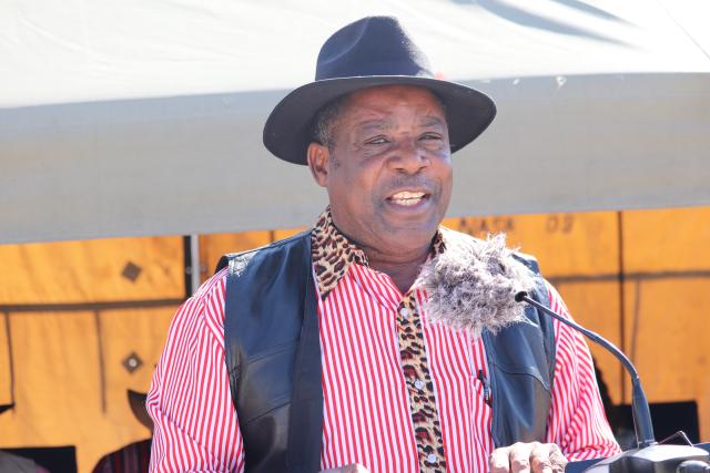 OSHITAYI, 08 July 2026- Constituency Councilor for Ondangwa Urban Leonard Negonga, during the Ondangwa Urban Annual Constituency Culture Festival 2026 on Wednesday at Oshitayi primary school. (photo by Ester Hakaala). NAMPA