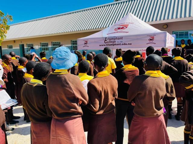 OSHAKATI, 09 July 2026- Negumbo Secondary School on Thursday hosted its second career fair aimed at exposing learners to various post-school education and career opportunities. (photo: contributed) 