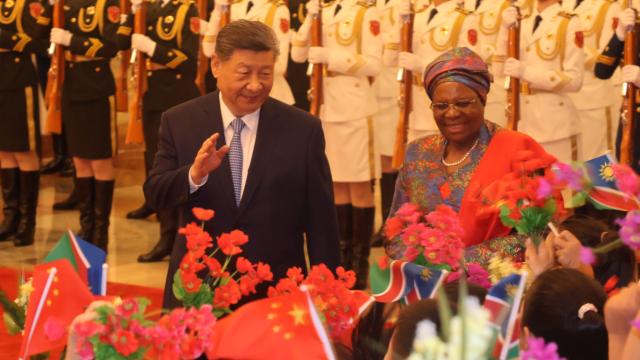 BEIJING, 11 July 2026 - President Netumbo Nandi-Ndaitwah alongside Chinese President Xi Jinping. (Photo by: Isabel Bento) NAMPA