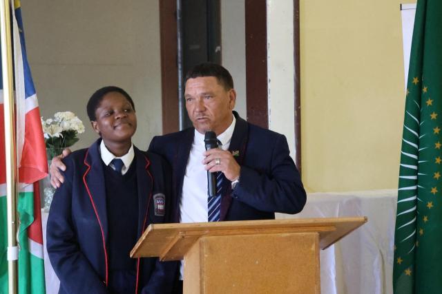 MARIEMTAL, 15 July 2026 (NAMPA)-Hardap Governor Riaan McNab officially opens the first Hardap Region Career Fair in Mariental on Wednesday

(Photo: Joe-Chintha Garises)
Nampa