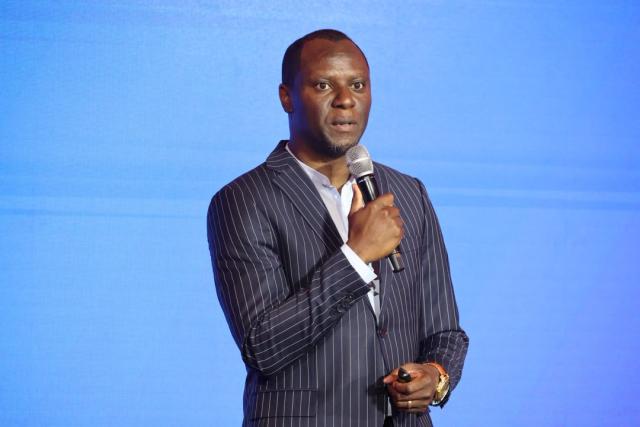 SWAKOPMUND, 16 July 2026 - MTC Chief Brand, Marketing, Communications and Sustainability Officer Tim Ekandjo speaking on building and selling an admirable brand on Thursday at the Effective Communicators Conference at Swakopmund. (Photo by: Chelva Wells) NAMPA