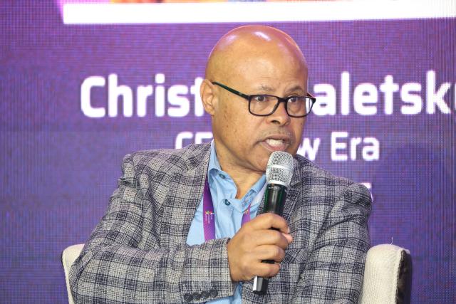 SWAKOPMUND, 17 July 2026 - New Era Publication Corporation Chief Executive Officer Christof Maletsky participates in a panel discussion on Service Delivery and Managing the Narrative at the Effective Communicators Conference (ECC). (Photos: MICT)