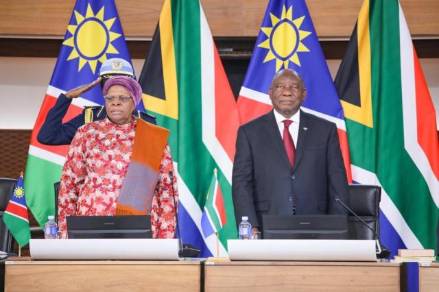 PRETORIA, 17 JULY 2026 – President Cyril Ramaphosa of South Africa and Namibian President Netumbo Nandi-Ndaitwah successfully co-chaired the 4th Session of the South Africa–Namibia Binational Commission (BNC), which took place today, Friday, 17 July, in Pretoria, South Africa. (Photo: Contributed) NAMPA.