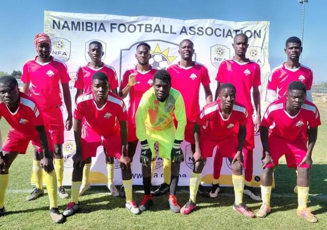 OPUWO, 20 July 2026 - Okarindi Komutati FC's starting line-up before a NorthWest Stream First Division promotional play-off match in Outjo over the weekend. (Photo: Contributed) NAMPA 