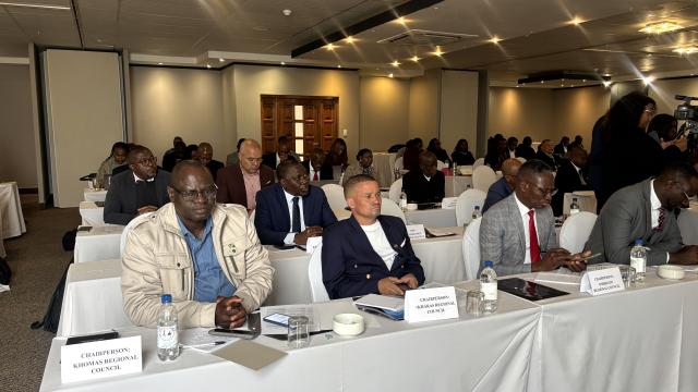 SWAKOPMUND, 20 July 2026 - Regional Council  attending the opening of the 2026 Annual Rural Development Progress Review and Planning Workshop in Swakopmund on Monday. (Photo by: Isabel Bento) NAMPA