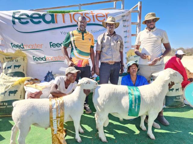 OTJOMBINDE, 19 July 2026 - Tjozohongo Nguvauva's goats and sheep crowned champions of the champions at Otjombinde Show (Photo: Contributed) NAMPA 