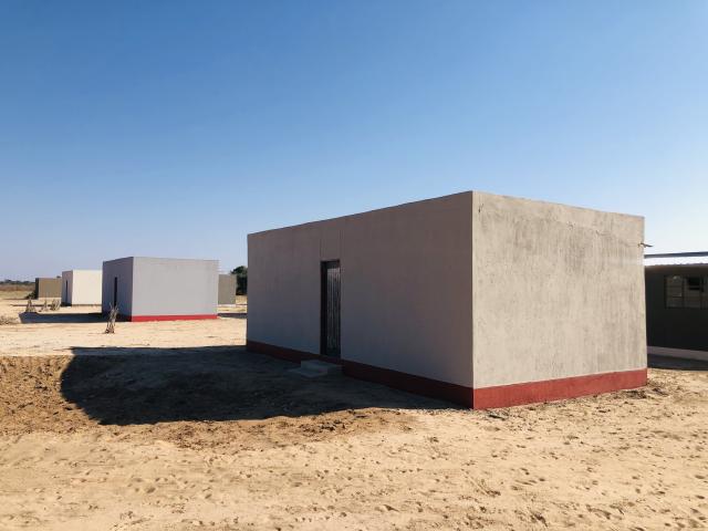 KATJINAKATJI, 22 July 2026 - The 21 houses built through the Shack Dwellers Federation scheme at Katjinakatji village in Mankumpi Constituency of the Kavango West Region. (Photo: Lylie Joel) NAMPA