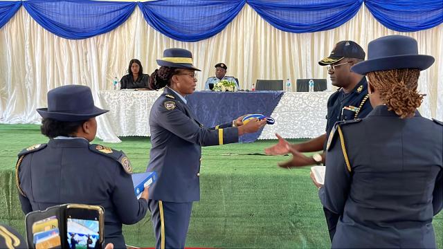 NKURENKURU, 24 July 2026- Commissioner Andreas Nelumbu has officially assumed the role of Kavango West Regional Commander, replacing Commissioner Julia Sakuwa-Neo, who served as head of the region and is now regional commander of the Zambezi Region.

(Photo:Contributed)
NAMPA