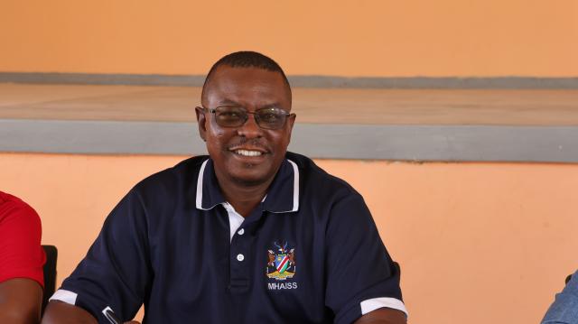EPUKIRO, 30 July 2026 - Ministry of Home Affairs, Immigration, Safety and Security Deputy Executive Director and Chief Registrar Jackson Wandjiva during the e-ID awareness campaign in Epukiro. (Photo: Molly Weyulu) NAMPA 