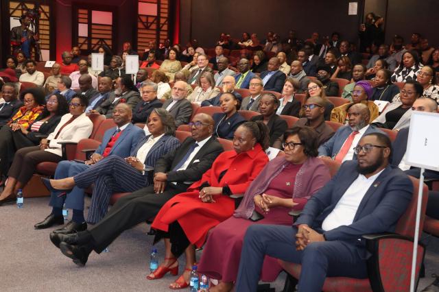 WINDHOEK, 03 August 2026 - Namibians from across the political, academic, and civic spectrum gathered at the UNAM Hage G. Geingob Campus to commemorate the democratic legacy and administrative footprint of the late Dr. Hage G. Geingob, launching the Inaugural Dr Hage G. Geingob Townhall Conversation.  (Photo by: Uakutura Kambaekua) NAMPA.