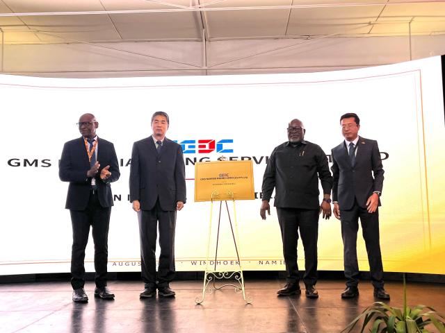 WINDHOEK, 04 August 2026 - Gezhouba Mining Services on Tuesday officially changed its name to GMS Namibia Mining Services (Pty) Ltd, marking five years of operations during which the company recorded over N$1.2 billion in local procurement and more than N$335 million in tax contributions. (Photo by: Justina Shuumbwa) NAMPA