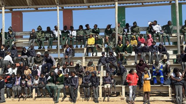 HENTIES BAY, 05 August 2026 - Learners and residents of Henties Bay attending the World Day Against Human Trafficking at the town. (Photo by: Isabel Bento) NAMPA 