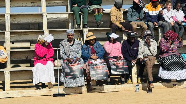 HENTIES BAY, 05 August 2026 - Learners and residents of Henties Bay attending the World Day Against Human Trafficking at the town. (Photo by: Isabel Bento) NAMPA 