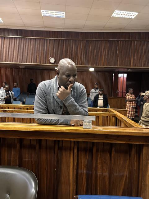 Windhoek, 06 August 2026- Patrick Geingob after being sentenced in the Windhoek High Court. (Photo by Eba Kandovazu). NAMPA