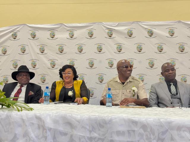 NKURENKURU, 07 August 2026-The First Gentleman of Namibia, Lt. Gen. (Rtd) Epaphras Denga Ndaitwah at engagement session for the Boy Child,at the Kavango West Regional Council multipurpose hall on Friday.

(Photo: Lylie Joel)
NAMPA