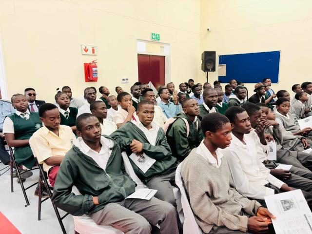 NKURENKURU, 08 August 2026- School learners attending an engagement session for the boy child at the Kavango West Regional Council multipurpose hall on Friday.

(Photo: Lylie Joel)
NAMPA