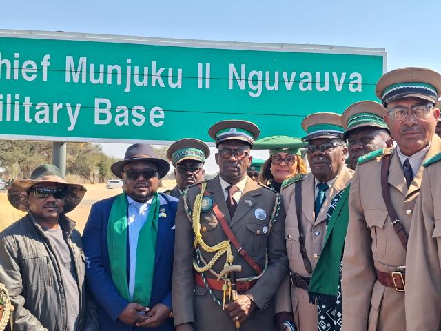 GOBABIS, 08 August 2026 - Ovambanderu community flocked for the unveiling ceremony of Chief Munjuku II Nguvauva Military Base in Gobabis (Photo: Zebaldt Ngaruka) NAMPA 