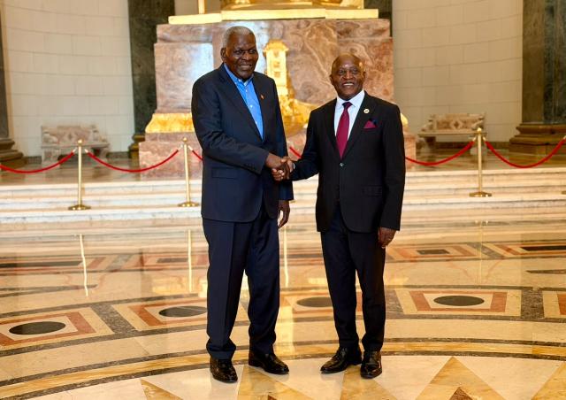 HAVANA, 09 August 2026 - Prime Minister Dr. Elijah Ngurare met with the President of Cuba's National Assembly of People’s Power, Esteban Lazo Hernández, in Havana on Saturday, reaffirming Namibia’s steadfast solidarity with the island nation as it confronts mounting economic hardships compounded by external sanctions. (Photo: Contributed) NAMPA.