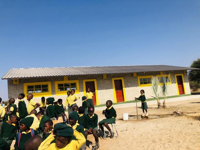 NKURENKURU, 10 August 2026- The Ruguru Investment CC on Monday handed over a brand-new classroom block worth over  N$1 million to Kamina Junior Primary School, Nkurenkuru Constituency in the Kavango West region.

(Photo: Lylie Joel)
NAMPA