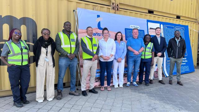WINDHOEK, 10 August 2026 - TransNamib and Mediterranean Shipping Company (MSC) have taken steps to expand the movement of containerised cargo by rail between Windhoek and Walvis Bay. Pictured here are members of the TransNamib and MSC teams. (Photo: Contributed) 