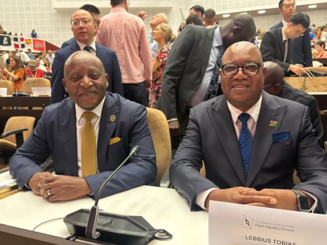 HAVANA, 11 August 2026 - Namibian Prime Minister Dr. Elijah Ngurare reaffirmed Namibia's unwavering solidarity with Cuba and demanded an immediate end to the US trade blockade during a tribute to Fidel Castro in Havana. (Photo: Contributed) NAMPA.