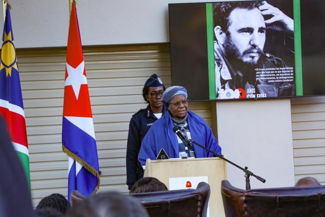 WINDHOEK, 13 August 2026 - President Netumbo Nandi-Ndaitwah speaking during the commemoration of the centenary of the birth of former Cuban leader Fidel Castro. (Photo: Contributed) NAMPA