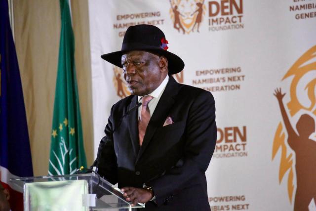 WINDHOEK, 18 August 2026 - First Gentleman Lieutenant General Epaphras Denga Ndaitwah on Tuesday launched the DEN Impact Foundation, an initiative aimed at implementing targeted programs to tackle the escalating social, educational, and mental health issues affecting boys. (Pho: Contributed) NAMPA.