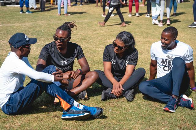 WINDHOEK, 20 August 2026 - BeFree crew gearing up for the Game Changers Corporate and Family Fun Day Run. (Photo: Contributed) NAMPA