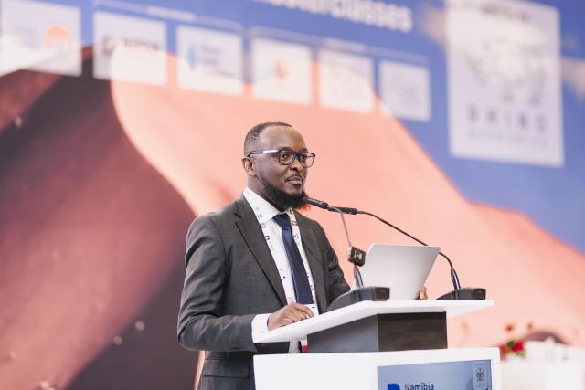 WINDHOEK, 20 August 2026 - EAN Chairman and Managing Director of Monasa Advisory and Associations Jason Kasuto at the fourth edition of the Namibia Oil and Gas Conference (Photo: Contributed) 